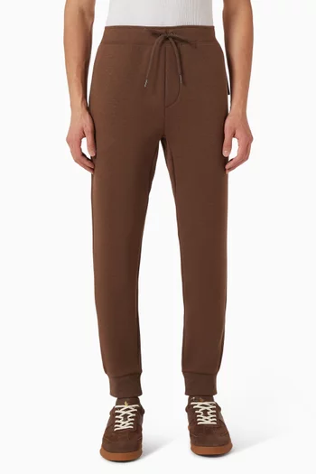 Double-knit Jogging Pants in Cotton-blend
