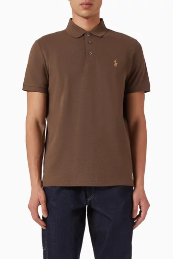 Polo Pony Polo Shirt in Stretch Cotton