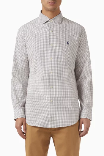 Pony Checked Shirt in Cotton
