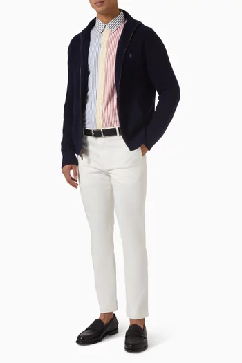 قميص قطن بوبلين بنقشة مربعات