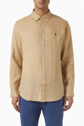 قميص بشعار لاعب البولو على حصان قطن