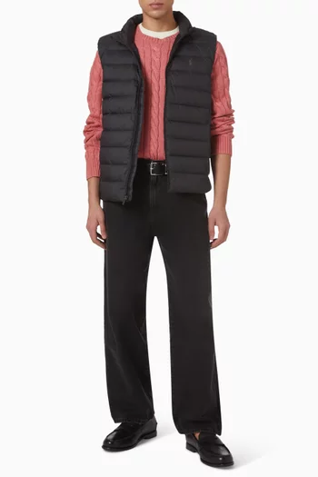 Down Vest in Recycled Nylon