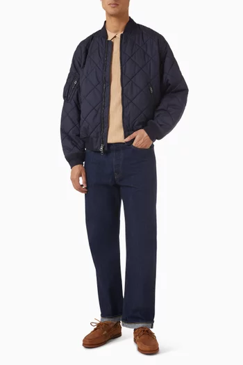 Quilted Bomber Jacket