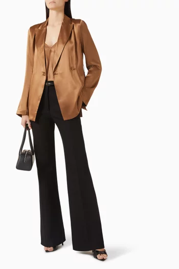 Clea Top in Silk-satin