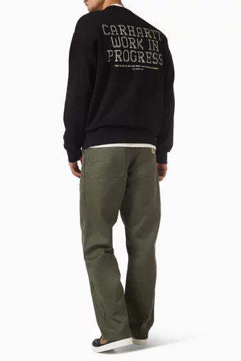 Punched Sweatshirt in Cotton