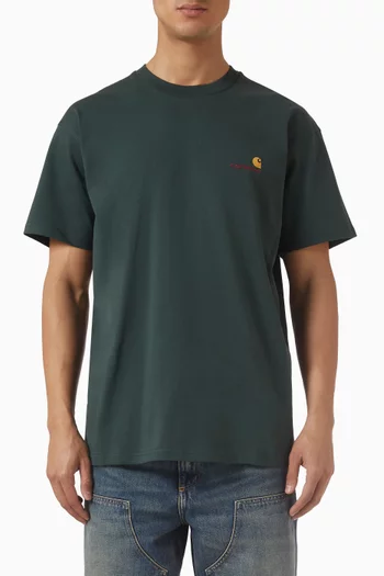American Script T-shirt in Cotton