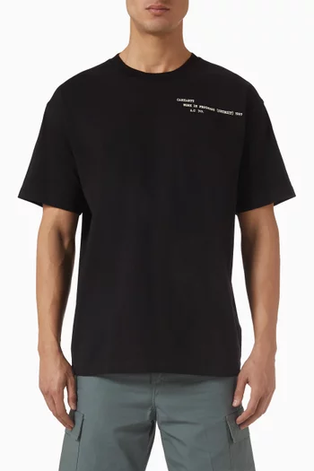 Punched T-shirt in Cotton