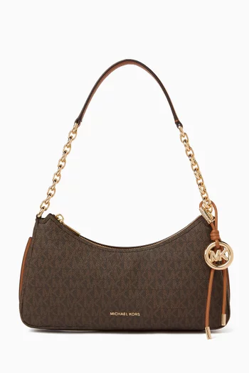 Nolita Shoulder Bag in Signature Logo Canvas