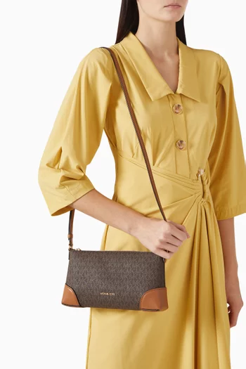 Small Bryant Croosbody Bag in Canvas & Leather