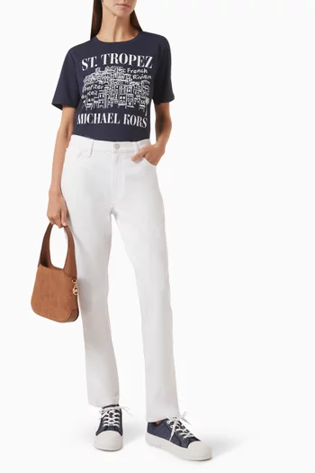 بنطال جينز باركر بقصة ساق مستقيمة دينم