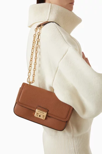 Small Tribeca Shoulder Bag in Leather