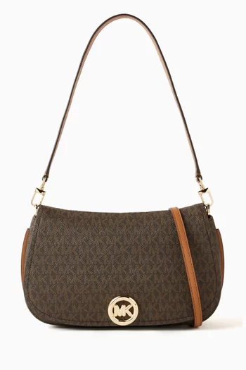 Medium Nolita Shoulder Bag in Signature Canvas