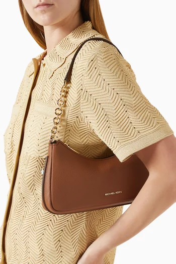 حقيبة بوشيت نوليتا متوسطة‏ جلد بارز الملمس