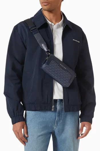 Hudson Crossbody Bag in Signature Logo Canvas