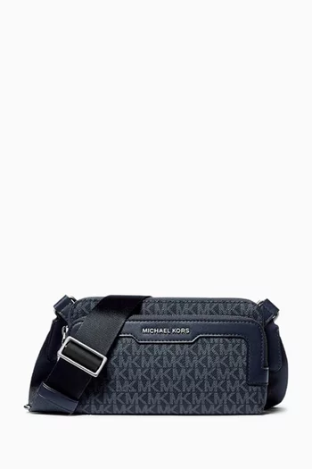 Hudson Crossbody Bag in Signature Logo Canvas