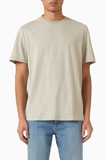 تي شيرت بشعار الماركة الشهير قطن جيرسيه