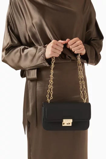 Small Tribeca Shoulder Bag in Leather