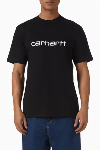 Script T-shirt in Cotton