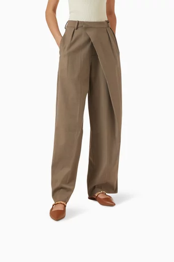 حذاء دينا فليكس بسير خلفي وكعب مسطح جلد