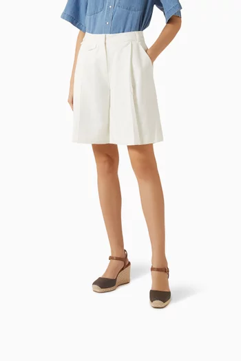 حذاء كينزي بكعب ويدج شمواه وقنب