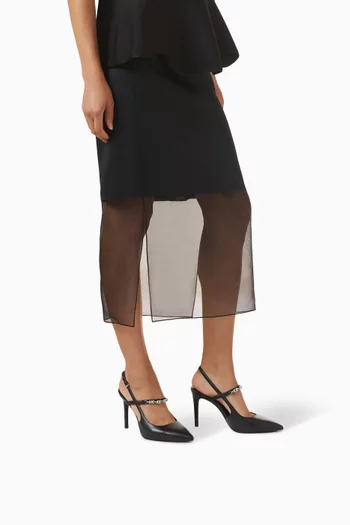 Dina 95 Flex Slingback Pumps in Leather