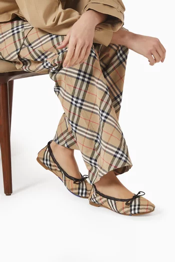 Check Fawn Ballerina Flats