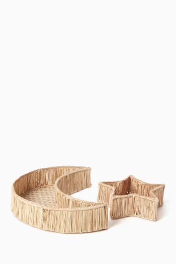 طقم صواني بشكل هلال ونجمة