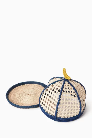 صينية وغطاء بتصميم هلال