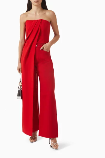 بنطال جينز تايب 02 بقصة ساق واسعة دينم