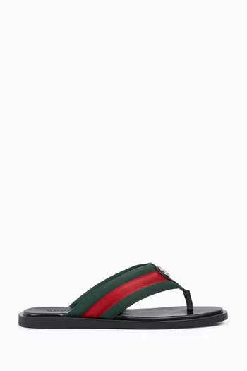 Web Thong Slides in Nylon