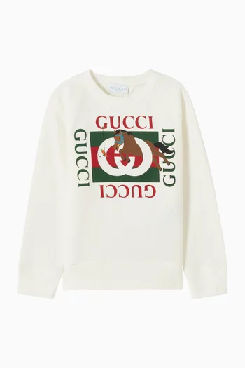 GG Sweatshirt in Cotton