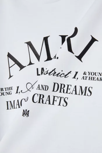 تي شيرت بشعار Arts District قطن