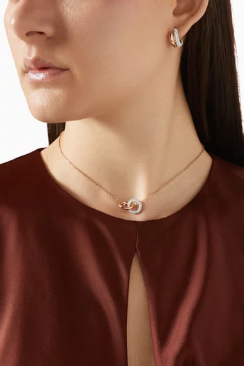 Dextera Pendant Necklace in Rose Gold-tone Metal