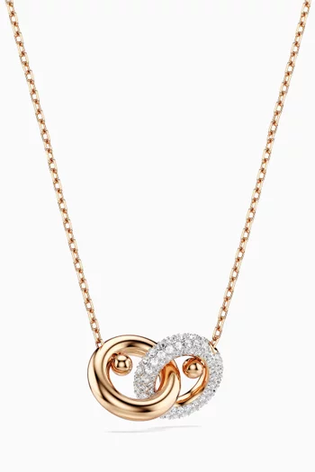 Dextera Pendant Necklace in Rose Gold-tone Metal