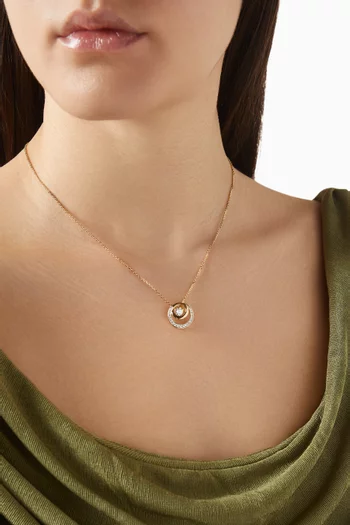 Hyperbola Pendant Necklace in Gold-tone Metal