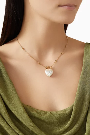 Idyllia Pendant Necklace in Gold-tone Metal