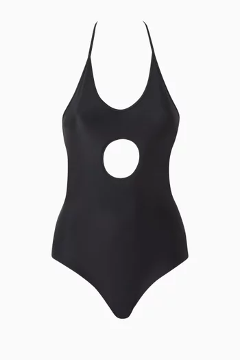Window Cut-out One-piece Swimsuit