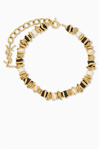 Loulou Necklace in Resin & Metal