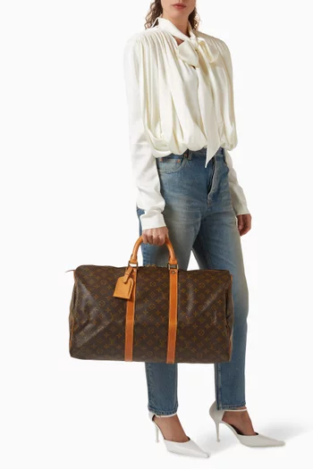 حقيبة كيبال 50 بنقشة شعار الماركة