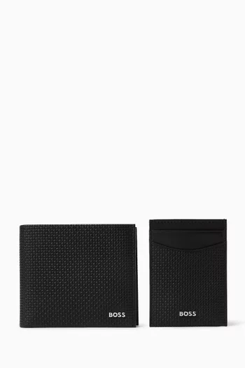 Wallet & Card Case Gift Set in Leather