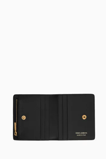 DG Flap Wallet in Smooth Leather