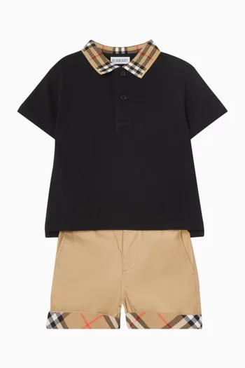 تي شيرت بولو بشعار الماركة قطن