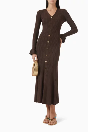 فستان متوسط الطول