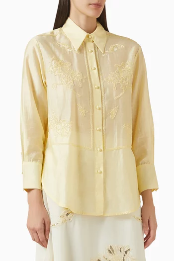 Rhinestone Embellished Shirt