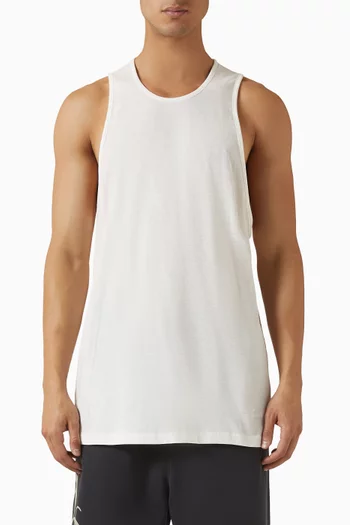 Embroidered Essentials Tank Top in Cotton-blend
