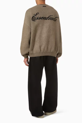 Waffle Crewneck Sweater