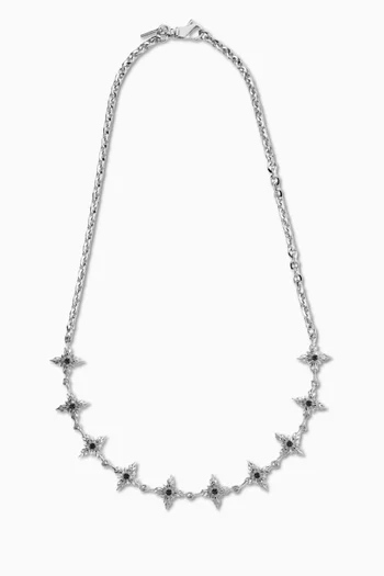 Stella Ventis Crystal Necklace in Sterling Silver