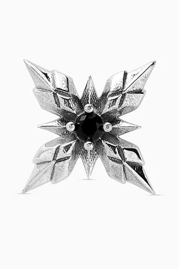 Stella Ventis Crystal Single Stud Earring in Sterling Silver