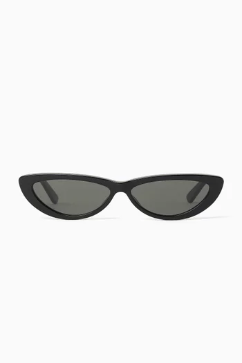 Irregular Sunglasses in Recycled Acetate