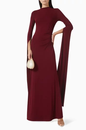 Ayara Cape Gown in Bamboo Jersey